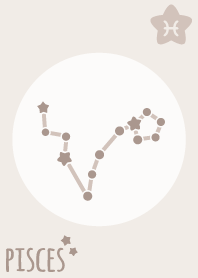 Pisces Sign'Beige'