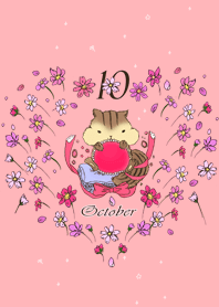 誕生石カラーのおまもりきせかえ『10月』