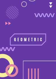 Minimal Geometric Royal Purple