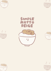 simple natto rice beige