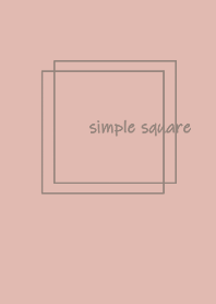 simple square =pink greige=