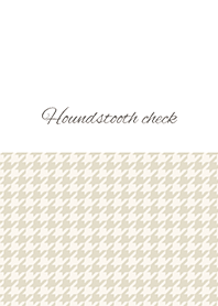 houndstooth check / beige