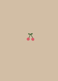 A cute single cherry.