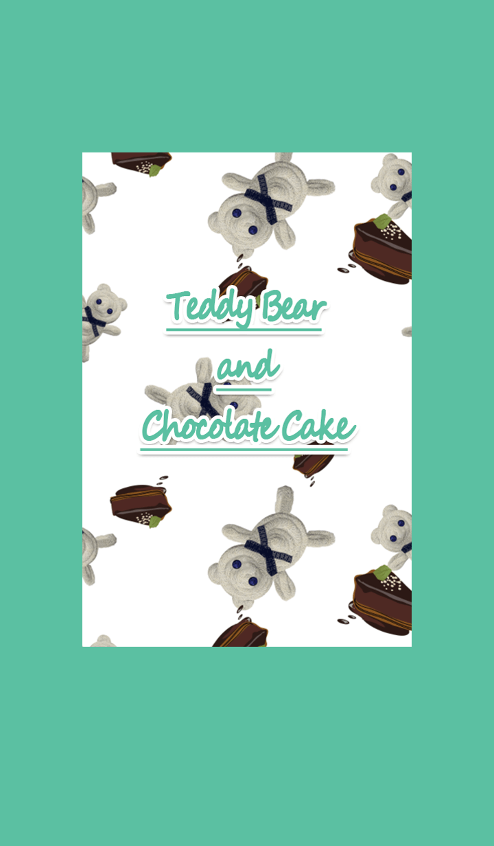 Teddy Bear and Chocolate Cake