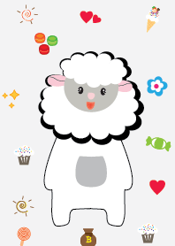 Cute sheep theme vr.4