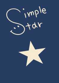 ネイビー×シンプルな星