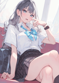 สาวสวยสไตล์นักเรียน 5