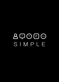 シンプル（ブラック ホワイト)V.3