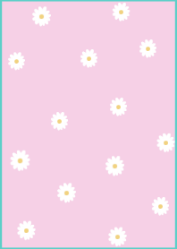 flowers bloom(JP)pink turquoise