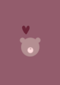 BEAR - SIMPLE - DULL PURPLE