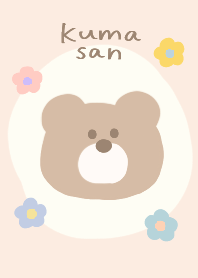 A cute theme with a pale-colored bear