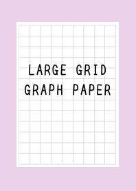 LARGE BLACK GRID GRAPH PAPER-LIGHT PURj