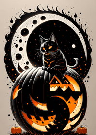halloween cat f7F364