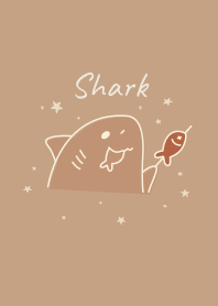 shark eating(brown)