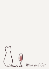 Wine and Cat -light brown-