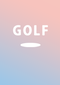 GOLF blue pink gradation.
