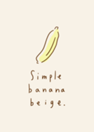 Simple banana beige