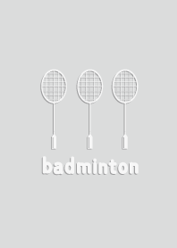 Three racket, badminton