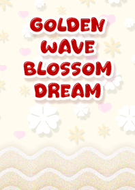 Golden Wave Blossom Dream