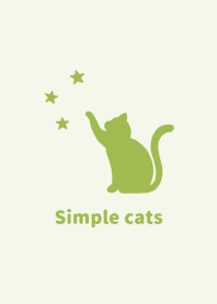 misty cat-simple cats star Green2
