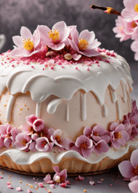 Cherry Blossom Cake-I LOVE CAKE