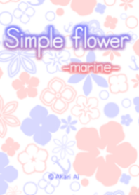 Simple flower -marine-