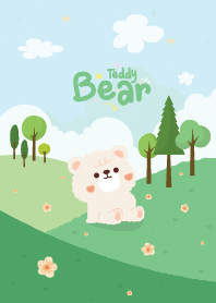 Teddy Bear The Hill White Flower