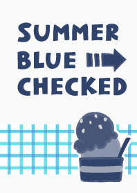 Summer Blue Checked