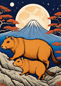 Ukiyo-e - Capybara 2b2681