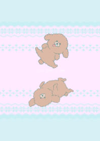 Dogs take it easy.[brown]