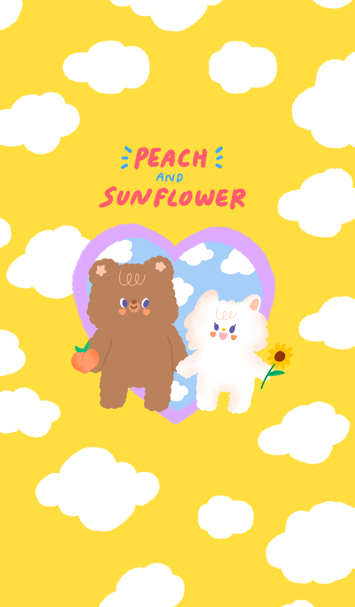 Peach and Sunflower :-)