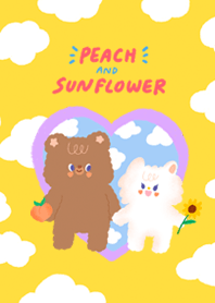 Peach and Sunflower :-)