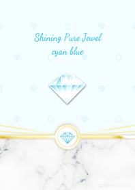 Shining Pure Jewel cyan blue