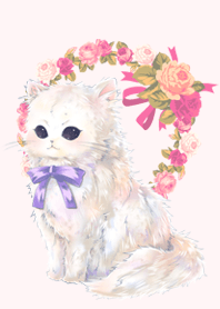 かわいい猫とお花の着せかえ(改訂版)