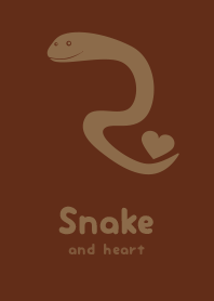 Snake & heart Sepia