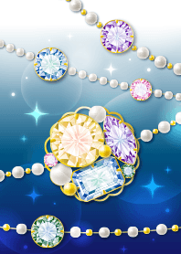 大人の運気アップ ビジュー(青)