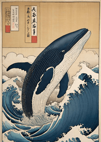 浮世絵 - 鯨 88d08A