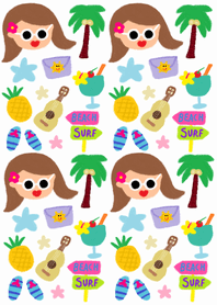 (Summer vacation aloha )