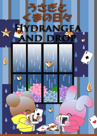 Rabbit and bear daily<Hydrangea,drop>