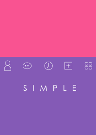 シンプル（ピンク パープル）V.2