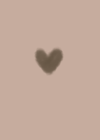 Beige and brown watercolor hearts.Adult.