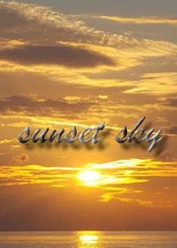 The sky is dyed orange and healed!