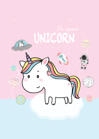 Unicorn On Space Pink.