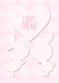 LOVE THEME -CHECK PINK-