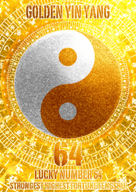 最強最高金運風水 黄金の太極図 幸運の64