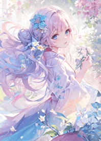 日本の桜の人魚姫