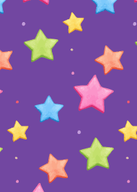 Colorful Stars purple