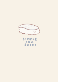simple squid sushi beige