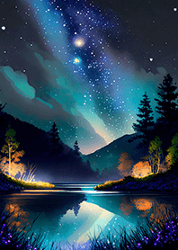 Beautiful starry night view#1508