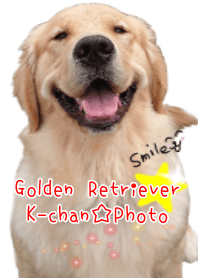 Golden Retriever K-chan.Photo.Smile!